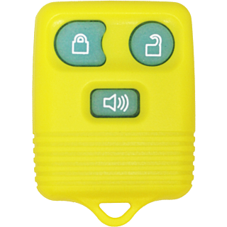 1998 - 2016 NEW Replacement Yellow Ford, Lincoln, Mazda, & Mercury Glow In The Dark 3 Button Keyless Entry Remote Fob - Yellow-Glow