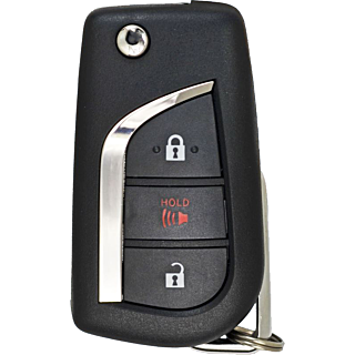 2018 - 2020 Toyota C-HR 3 Button Flip Remote Key - MOZB97TZ
