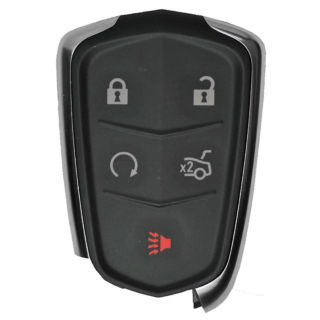 2016 - 2020 NEW Replacement Cadillac CT6 5 Button Smart Remote w/ Trunk - Emergency key included - 433Mhz - HYQ2EB