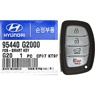 *NEW OEM* 2017 - 2019 Hyundai Ioniq 4 Button Smart Remote w/ Hatch - Emergency Key Included - TQ8-FOB-4F11: 95440-G2000