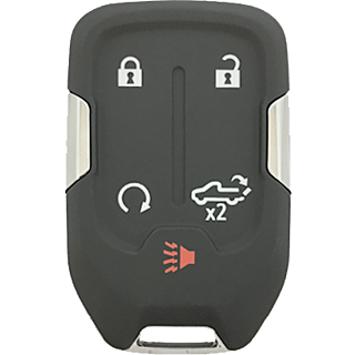 2019 - 2021 Chevrolet Silverado 5 Button Smart Remote w/ Tail Gate Release - Emergency Key Included - 433Mhz - HYQ1EA