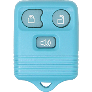 1998 - 2016 NEW Replacement Light Blue Ford, Lincoln, Mazda, & Mercury Glow In The Dark 3 Button Keyless Entry Remote Fob - Light Blue-Glow