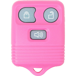1998 - 2016 NEW Replacement Pink Glow in the Dark Ford, Lincoln, Mazda, & Mercury 3 Button Keyless Entry Remote Fob - Pink Glow