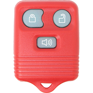 1998 - 2016 NEW Replacement Red Glow in the Dark Ford, Lincoln, Mazda, & Mercury 3 Button Keyless Entry Remote Fob - Red Glow