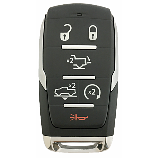 2019 - 2021 Dodge RAM 1500 6 Button Smart Remote - Emergency Key Included - OHT-4882056