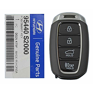 *NEW OEM* 2019 - 2020 Hyundai Santa Fe 4 Button Smart Remote w/ Hatch - Emergency Key Included - OE: 95440-S2000