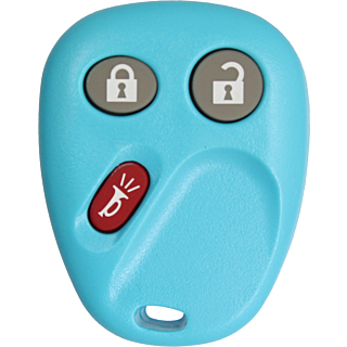 2003 - 2007 NEW Replacement GM 3 Button Keyless Entry Remote - Light Blue - LHJ011