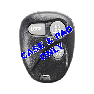 *SHELL & PAD ONLY* GM 3 Button Keyless Entry Remote Casing - AB01502T/ABO1502T