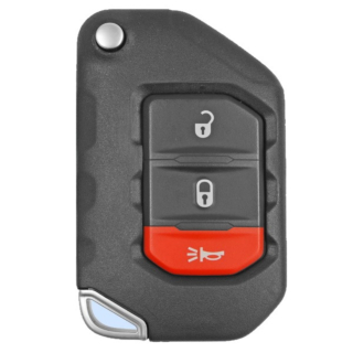 2018 - 2020 NEW Aftermarket Jeep 3 Button Flip Remote Key - OHT1130261