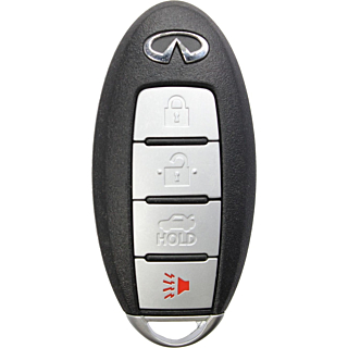 2014 - 2017 Infiniti Q50 4 Button Smart Remote w/ Trunk - Emergency Key Included - KR5S180144203