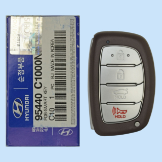 *NEW OEM* 2015 - 2017 Hyundai Sonata 4 Button Smart Remote - Emergency key included - CQOFD00120