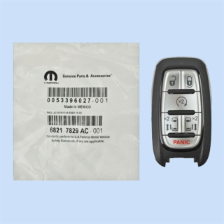 *NEW OEM* 2017 - 2021 Chrysler Pacifica 6 Button Smart Remote w/ Remote Start & WITHOUT Key Sense - Emergency Key Included - M3N-97395900