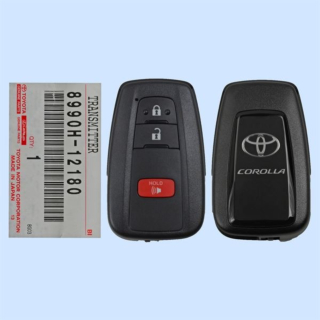 *NEW OEM* 2019 - 2021 Toyota Corolla Hatchback 3 Button Smart Remote - Emergency Key Included - HYQ14FBN