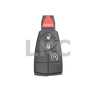 *PAIR OF* Dodge & Jeep 4 Button Fobik Pad Replacements w/ Remote Start - Only for fobiks with FCC ID: IYZ-C01C, M3N32297100, or GQ4-53T
