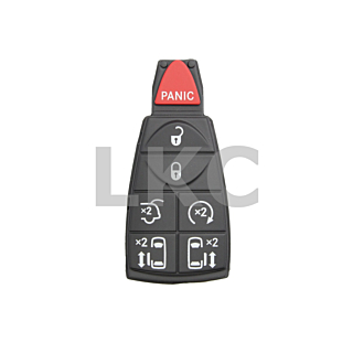 *PAIR OF* Chrysler, Dodge, & Volkswagen 7 Button Fobik Pad Replacement - Only for fobiks with FCC ID: IYZ-C01C
