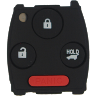 *POD CASE ONLY* Honda Pilot 4 Button Remote Head Key Case & Buttons - WITH Hatch 'HOLD' button