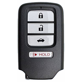 2013 - 2016 Honda 4 Button Smart Remote w/ Trunk - Emergency key included - ACJ932HK1210A