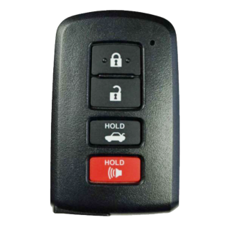 2012 - 2020 Toyota 4 Button Smart Key w/ Trunk - Emergency key included - G Board - HYQ14FBA