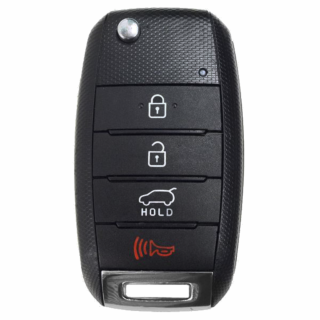 2017 - 2019 Kia Soul 4 Button Remote Flip Key w/ Hatch - OSLOKA-875T: "PSD1"