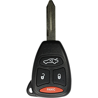 2005 - 2009 NEW Replacement Chrysler, Dodge, Jeep 4 Button Remote Head Key w/ Transponder - KOBDT04A