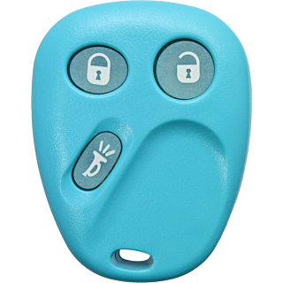 2003 - 2007 NEW Replacement Glow in the Dark GM 3 Button Keyless Entry Remote - Light Blue - LHJ011