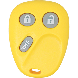 2003 - 2007 NEW Replacement Glow in the Dark GM 3 Button Keyless Entry Remote - Yellow - LHJ011