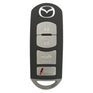2010 - 2013 Mazda 4 Button Smart Key - Emergency key included - WAZX1T768SKE11A03