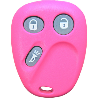 2003 - 2007 OEM Glow in the Dark GM 3 Button Keyless Entry Remote - Pink - LHJ011