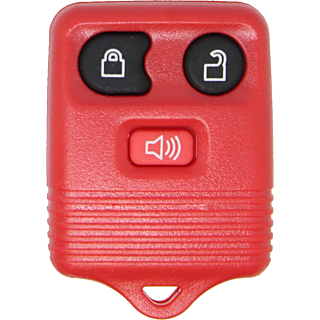 1998 - 2016 NEW Replacement Red Ford, Lincoln, Mazda, & Mercury 3 Button Keyless Entry Remote Fob - Red