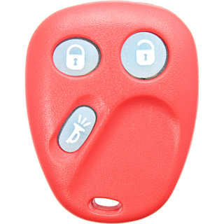 2003 - 2007 OEM Glow in the Dark GM 3 Button Keyless Entry Remote - Red - LHJ011