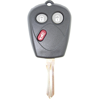 *SHELL & PAD ONLY* Saab 9-7x 3 Button Remote Head Key - SFU1008552