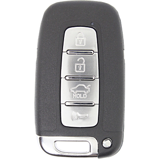 2009 - 2015 OEM Hyundai 4 Button Smart Key w/ Trunk - Emergency Key Included - SY5HMFNA04