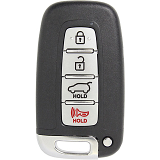 *SHELL & PAD ONLY* Hyundai/Kia 4 Button Smart Key Casing w/ Hatch - SY5HMFNA04 - FOR HIGH SECURITY EKEYS ONLY