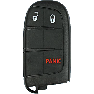 2014 - 2020 Jeep Grand Cherokee 3 Button Smart Key - Emergency key included - M3N40821302
