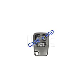 *SHELL & PAD ONLY* 1998 - 2001 Volvo 3 Button Keyless Entry Remote Fob Casing - HYQ1512J