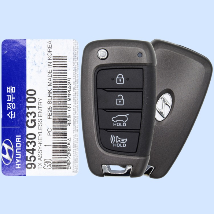 *NEW OEM* 2017 - 2020 Hyundai Elantra GT 4 Button Remote Flip Key w/ Hatch - OSLOKA-450T (PD)-1