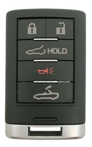 2014 - 2016 Chevrolet Corvette 5 Button Smart Remote - Emergency key included - G09C04EEC4P, G09C04EEC5C, G09C04EEC5T -1