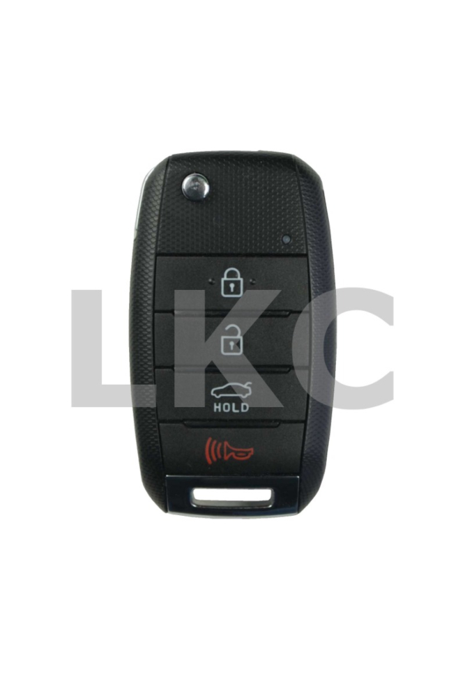 2017 - 2018 Kia Forte 4 Button Remote Flip Key w/ Trunk - Standard Blade - OSLOKA-875T-1