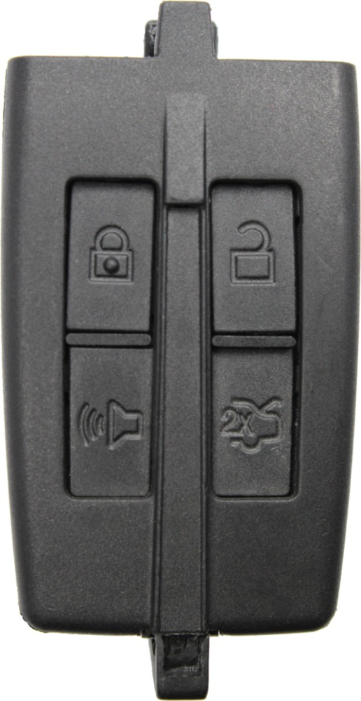 *SHELL & PAD ONLY* 2009 - 2012 Ford/Lincoln 4 Button Smart Remote Casing - M3N5WY8406-3