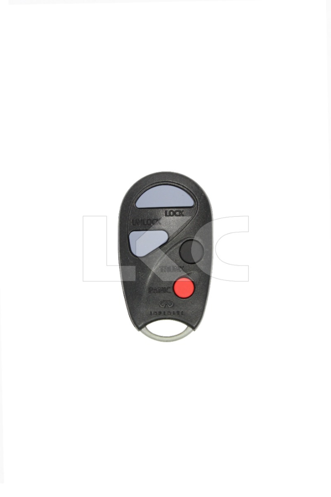 2000 - 2001 Infiniti 4 Button I30 Keyless Remote - (Production 07/1999 through 06/2000) - NHVWBU43, NHVBU427-1