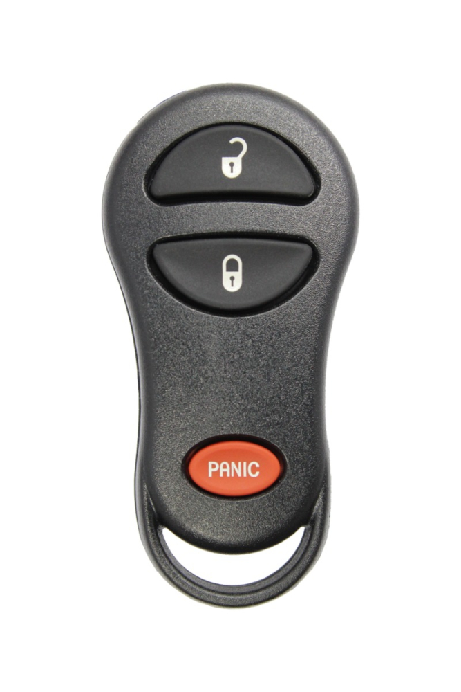 *SHELL & PAD ONLY* Chrysler/Dodge/Jeep 3 Button Keyless Entry Remote Fob Casing - GQ43VT17T/GQ43VT9T-2