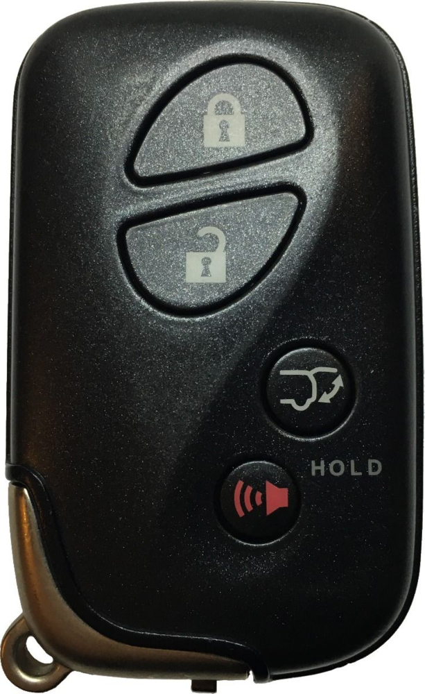 *SHELL, PAD, & INSERT KEY ONLY* Lexus 4 Button Smart Remote Casing w/ Hatch-1