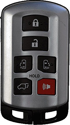 2011 - 2020 Toyota Sienna 6 Button Smart Key - Emergency key included - HYQ14ADR-1
