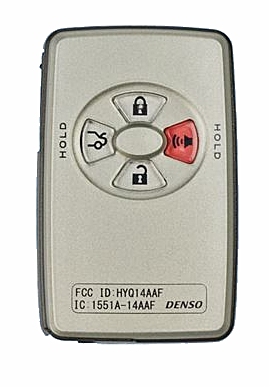 2005 - 2007 Toyota Avalon 4 Button Smart Remote - Emergency key included - HYQ14AAF-1