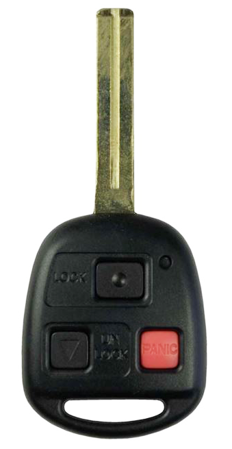 2003 - 2009 OEM Lexus 3 Button Remote Head Key w/ Panic - Short Blade - HYQ1512V: 60140-1