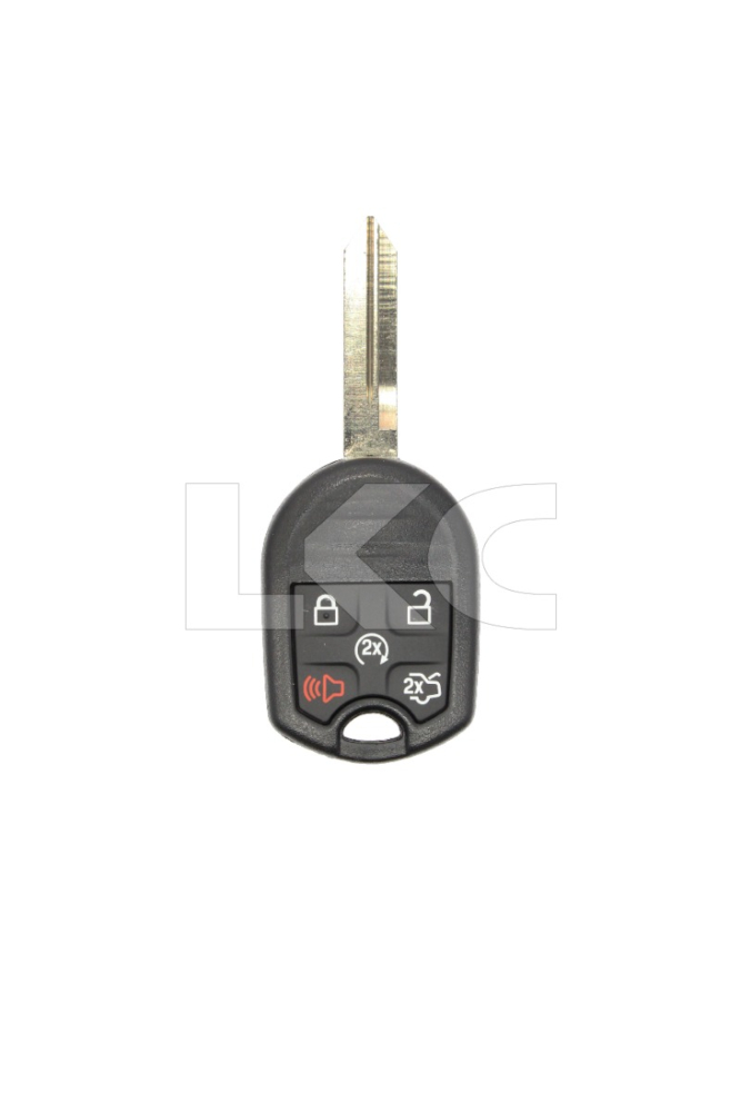 *SHELL & PAD ONLY* Ford & Lincoln New Style 5 Button Remote Key Casing - Standard Blade - CWTWB1U793/OUC6000022-1