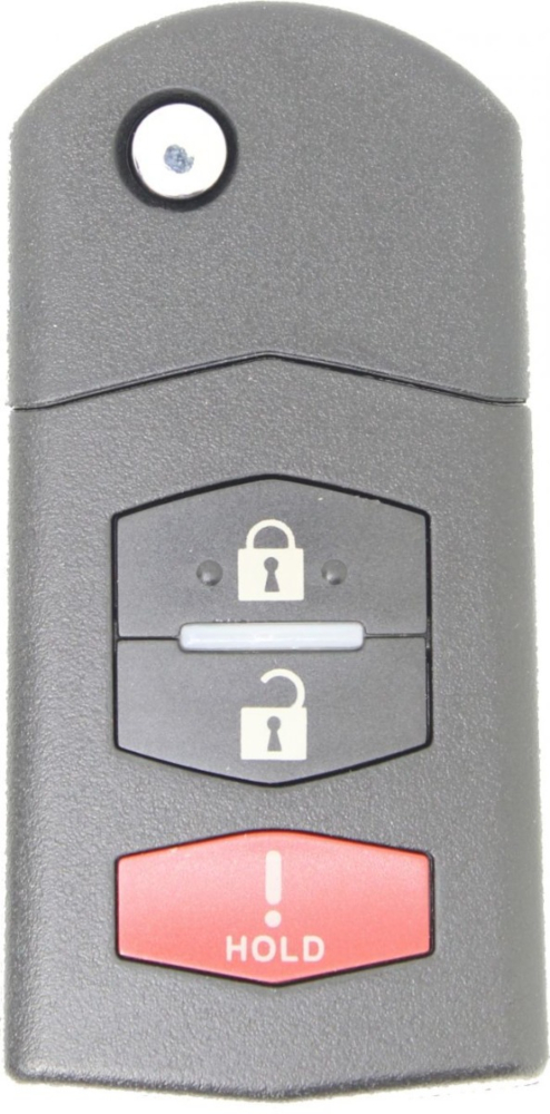 2005 - 2008 OEM Mazda 3 Button Remote Flip Key - KPU41788-1