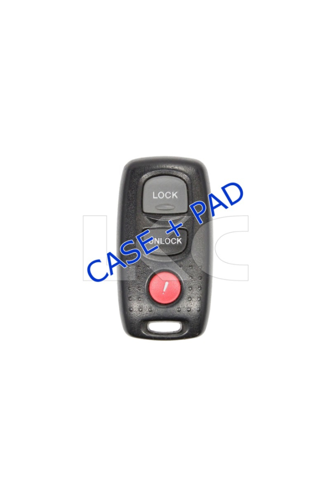 *NEW SHELL & PAD ONLY* 2007 - 2009 Mazda 3 Button Keyless Entry Remote Casing - KPU41794-1