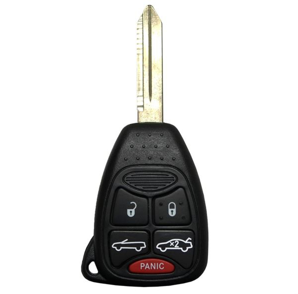 2007 - 2013 Chrysler 5 Button Remote Head Key w/o Remote Start - OHT692427AA-1