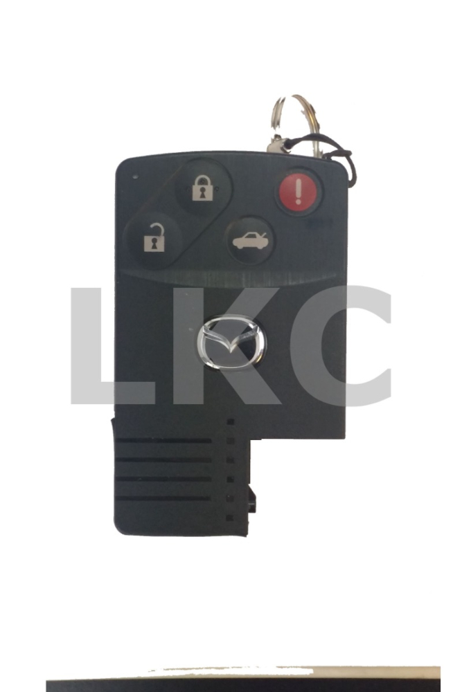 2004 - 2011 Mazda 4 Button Smart Card w/ Trunk - Emergency key included - BGBX1T458SKE11A01-2